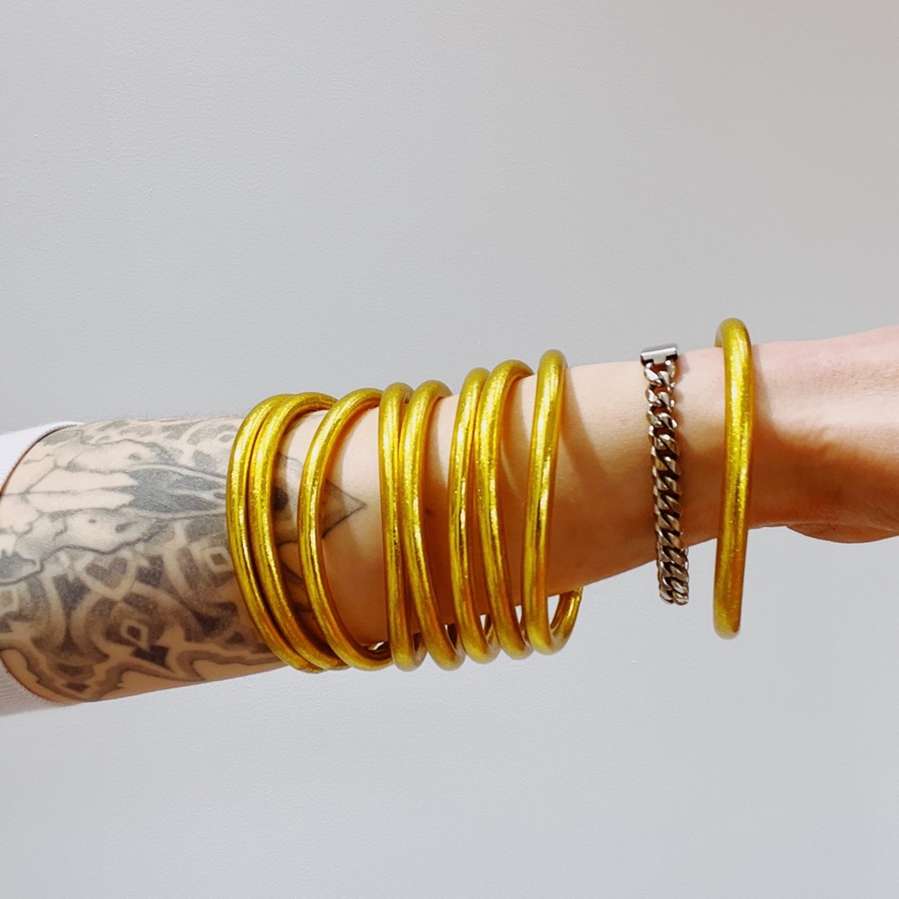 NWOT BudhaGirl All Weather Bangles Size Small